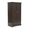 Cherry Drawer and Garment Rod Wardrobe Armoire