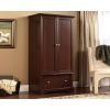 Cherry Drawer and Garment Rod Wardrobe Armoire
