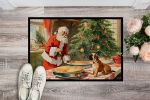 Bullmastiff Christmas Cookies Doormat Front Door Mat Indoor Outdoor Rugs for Entryway, Non Slip Washable Low Pile, 24H X 36W