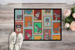 Lots of Schnauzer Doormat Front Door Mat Indoor Outdoor Rugs for Entryway, Non Slip Washable Low Pile, 24H X 36W