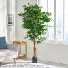 70.9 Inch Artificial Ficus Tree for Home Decor