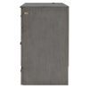 Full Size Murphy Bed with Large Drawers & USB Ports,Brushed Gray