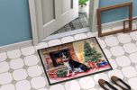 Appenzeller Sennenhund Cozy Christmas Doormat Front Door Mat Indoor Outdoor Rugs for Entryway, Non Slip Washable Low Pile, 24H X 36W