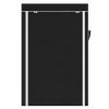 64" Portable Closet Storage Organizer Wardrobe Clothes Rack with Shelves Black