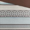 5 Piece Reversible Jacquard Bedspread Set Blue King