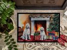 Komondor Cozy Christmas Doormat Front Door Mat Indoor Outdoor Rugs for Entryway, Non Slip Washable Low Pile, 24H X 36W