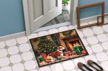 American Foxhound Cozy Christmas Doormat Front Door Mat Indoor Outdoor Rugs for Entryway, Non Slip Washable Low Pile, 24H X 36W