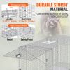 VEVOR Live Animal Cage Trap, 50" x 20" x 26" Humane Cat Trap Galvanized Iron, Folding Animal Trap with Handle for Stray Dogs, Armadillos, Raccoons