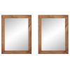 Set of 2 Modern Farmhouse Mirror Set