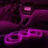 2M Automobile Atmosphere Lamp USB Dark-blue Car Interior Light Strip; LED Car Lights Interior For Dashboard Decorations