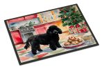 Poodle Christmas Cookies Doormat Front Door Mat Indoor Outdoor Rugs for Entryway, Non Slip Washable Low Pile, 24H X 36W