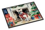 French Bulldog Cozy Christmas Doormat Front Door Mat Indoor Outdoor Rugs for Entryway, Non Slip Washable Low Pile, 24H X 36W