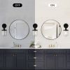 1-Light Wall Lamp with Clear Glass Shade, Modern Wall Sconce, Industrial Indoor Wall Light Fixture for Bathroom Living Room Bedroom Over Kitchen Sink