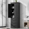 Tall Storage Cabinet with Three Drawers for Bathroom/Office