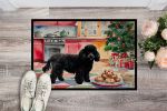 Poodle Christmas Cookies Doormat Front Door Mat Indoor Outdoor Rugs for Entryway, Non Slip Washable Low Pile, 24H X 36W