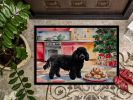 Poodle Christmas Cookies Doormat Front Door Mat Indoor Outdoor Rugs for Entryway, Non Slip Washable Low Pile, 24H X 36W