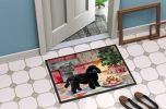 Poodle Christmas Cookies Doormat Front Door Mat Indoor Outdoor Rugs for Entryway, Non Slip Washable Low Pile, 24H X 36W
