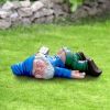 1pc Drunken Garden Gnome Statue, 5.91inch Resin Garden Gnome Crafts, Garden Decoration, Creative Garden Statue Decor