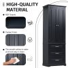 Tall Storage Cabinet with Three Drawers for Bathroom/Office