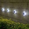 8 LED Solar Wall Light For Outdoor Courtyard Garden; Christmas Party Decoration; LED Lights