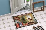 Boxer Christmas Cookies Doormat Front Door Mat Indoor Outdoor Rugs for Entryway, Non Slip Washable Low Pile, 24H X 36W